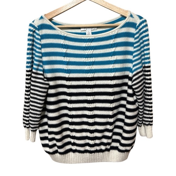 EUC - St. John’s Color block Striped Sweater - Size XL - Picture 1 of 3